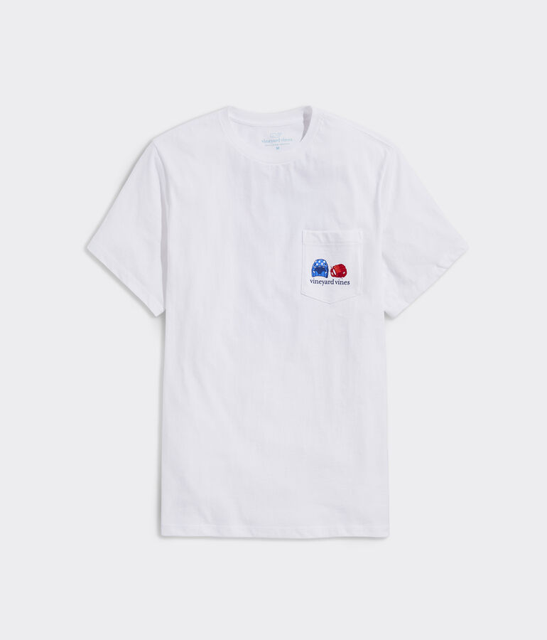 Baseball Dugout Flag Short-Sleeve Pocket Tee