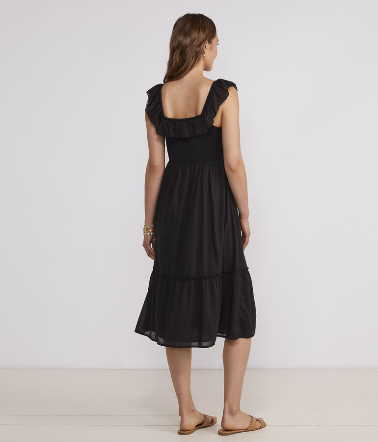 Smocked Midi Dress