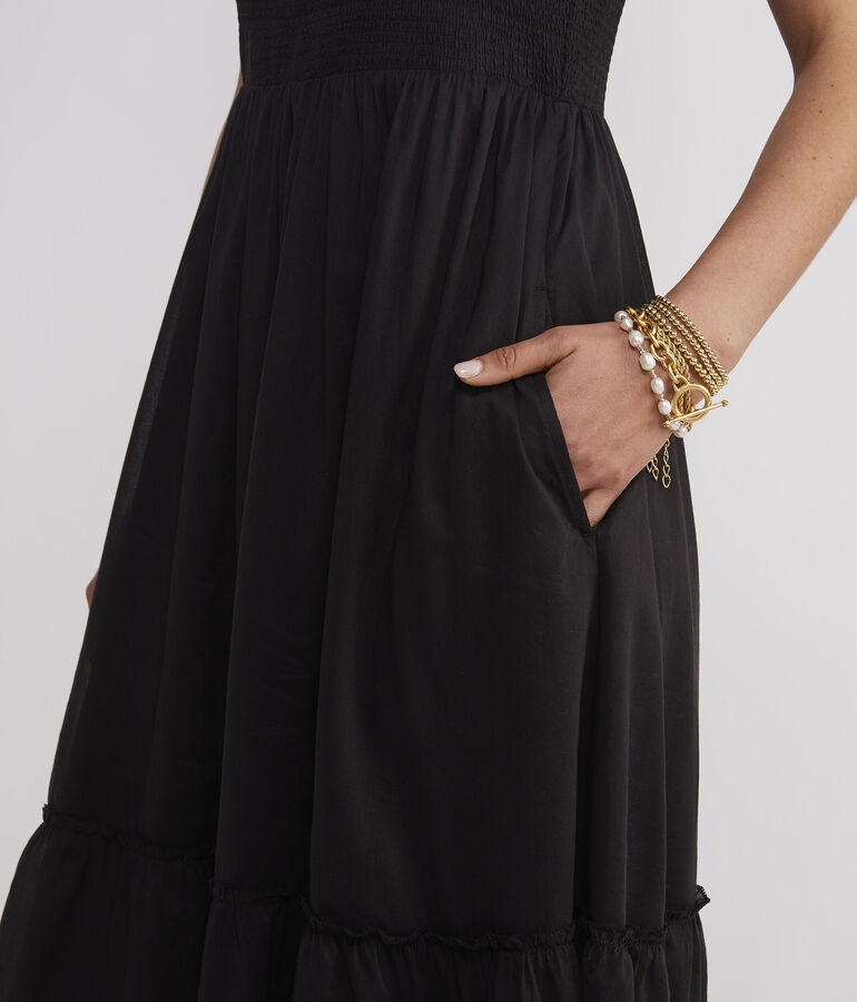 Smocked Midi Dress