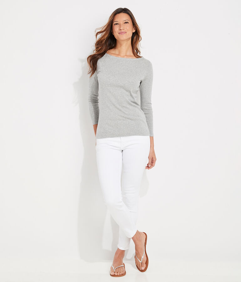 Boatneck Simple Tee