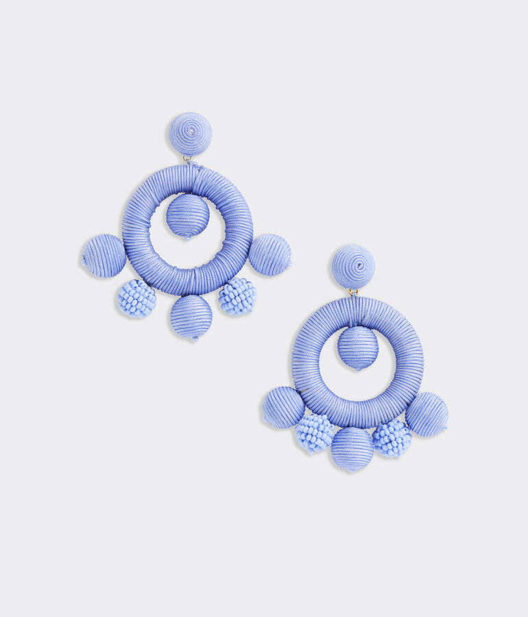 Thread Wrap Bauble Earrings
