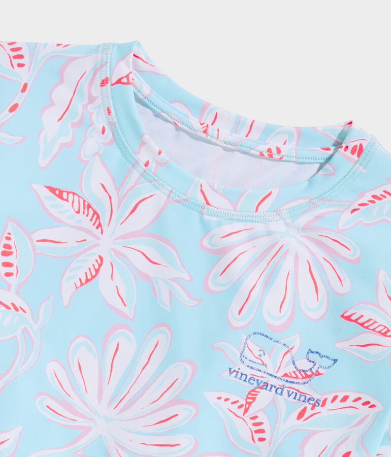 Girls' Cay Floral Long-Sleeve Swim Shirt