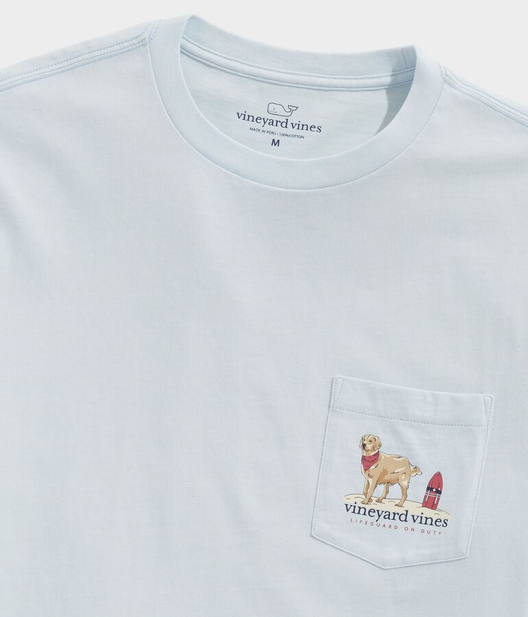 Lifeguard On Duty Short-Sleeve Pocket Tee