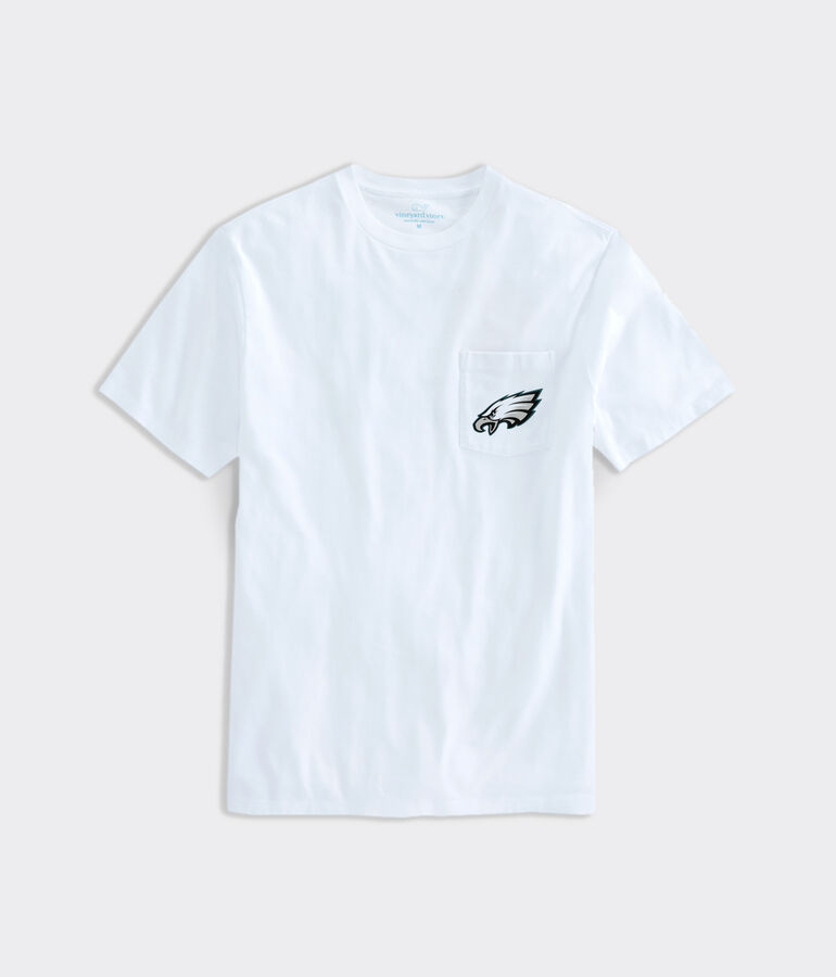 Philadelphia Eagles Helmet Whale Short-Sleeve Pocket Tee