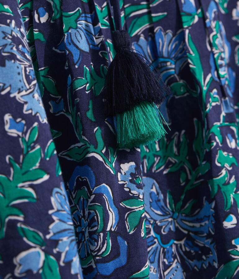 Floral Pleated Top