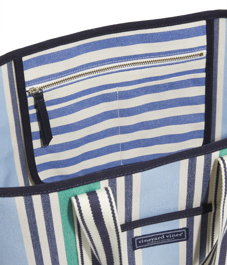 Blocked Stripe Tote