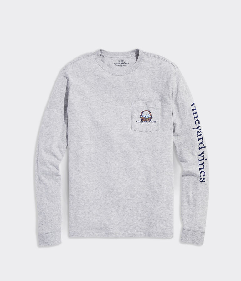 Easter Dog Long-Sleeve Pocket Tee