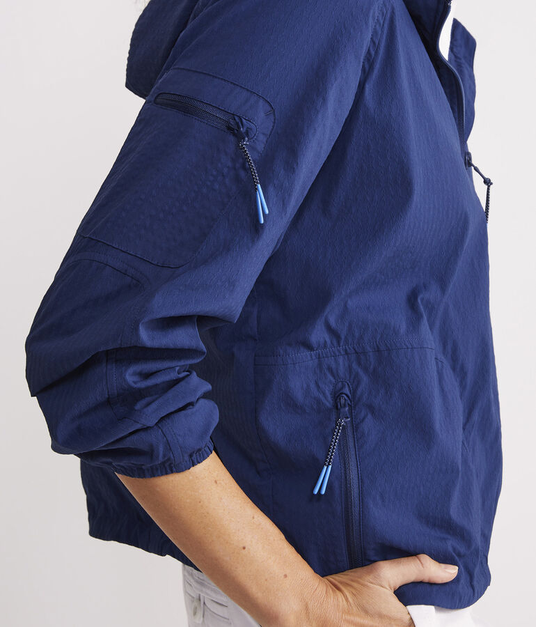 Harbor Seersucker Packable Anorak