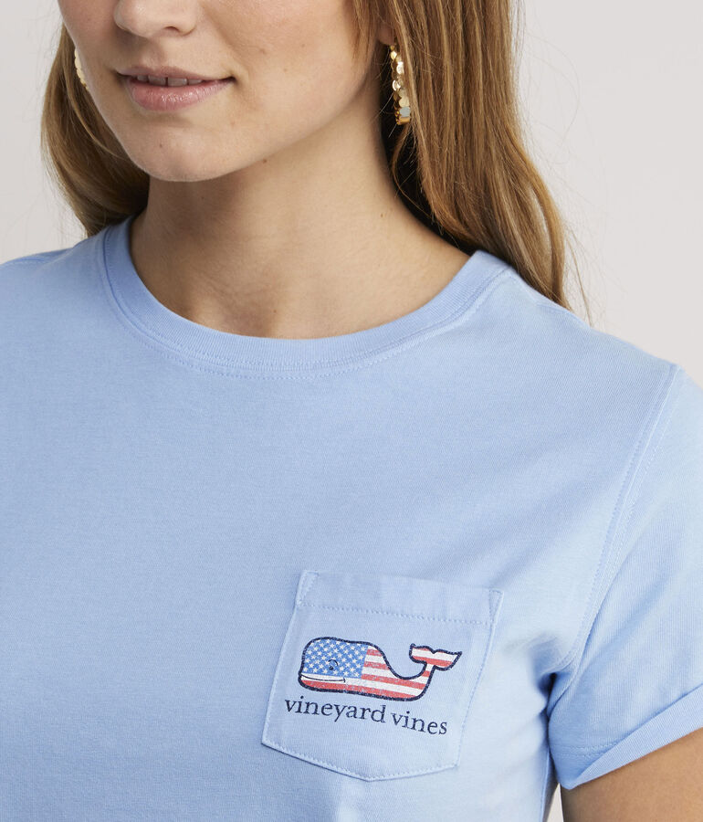 Flag Whale Short-Sleeve Pocket Tee