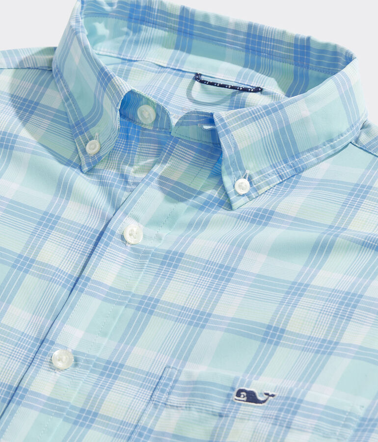 On-The-Go Lightweight Plaid Shirt