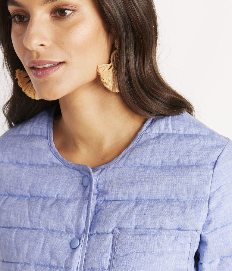 Lightweight Linen Puffer