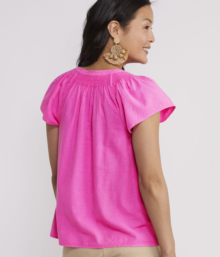 Seastitch Double Gauze Flutter Top