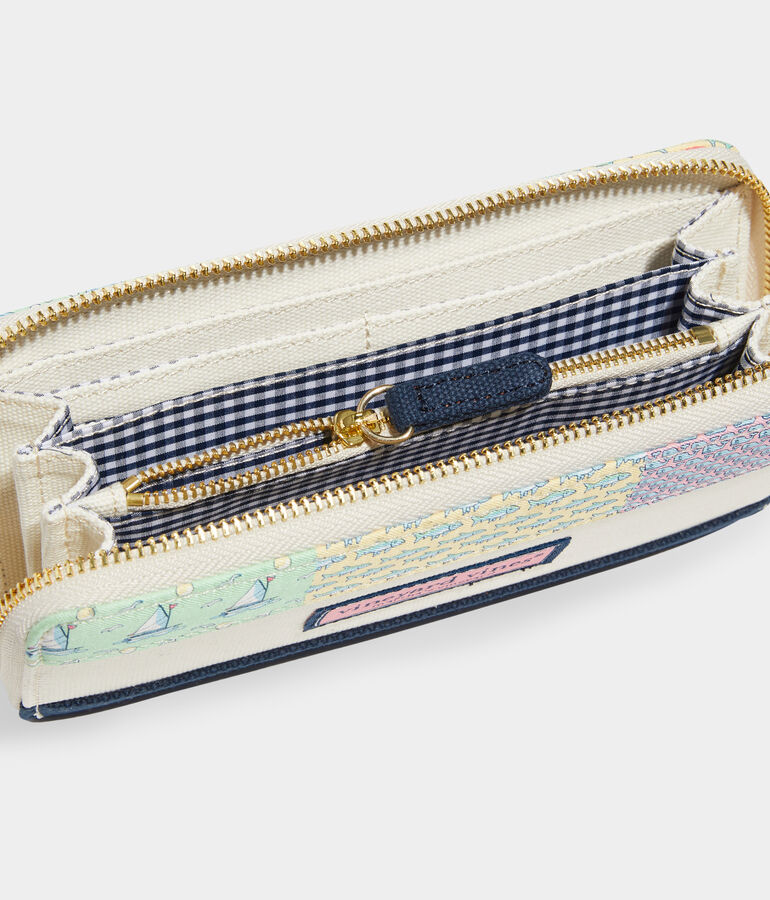 Patchwork Zip Wallet