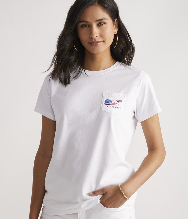 Flag Whale Short-Sleeve Pocket Tee