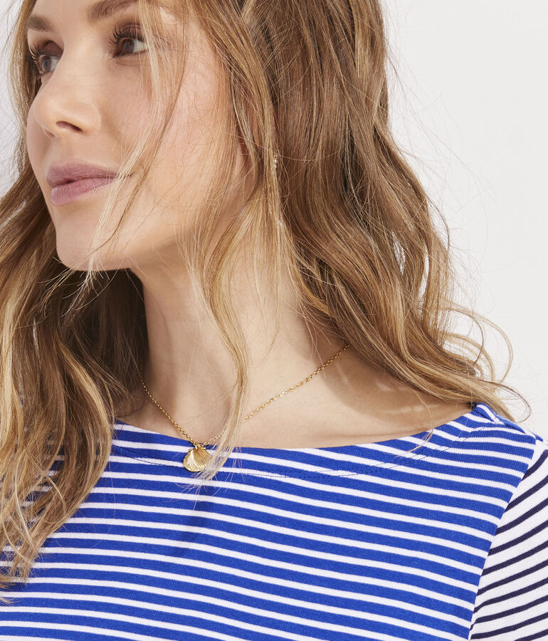 Party Stripe Boatneck Simple Tee