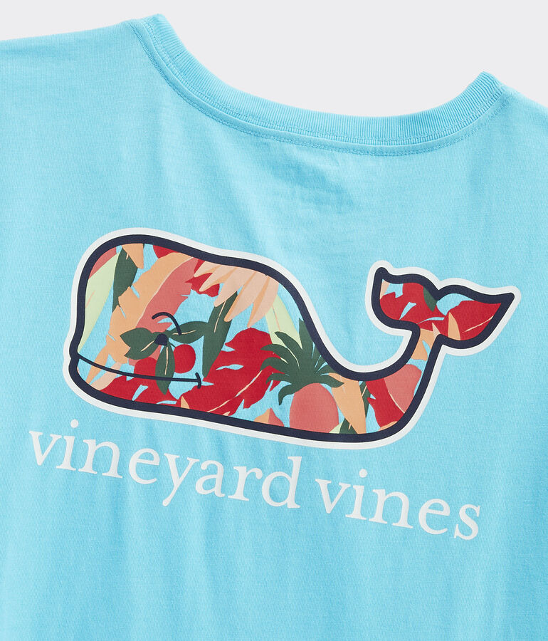 Girls' La Palmeraie Whale Short-Sleeve Pocket Tee