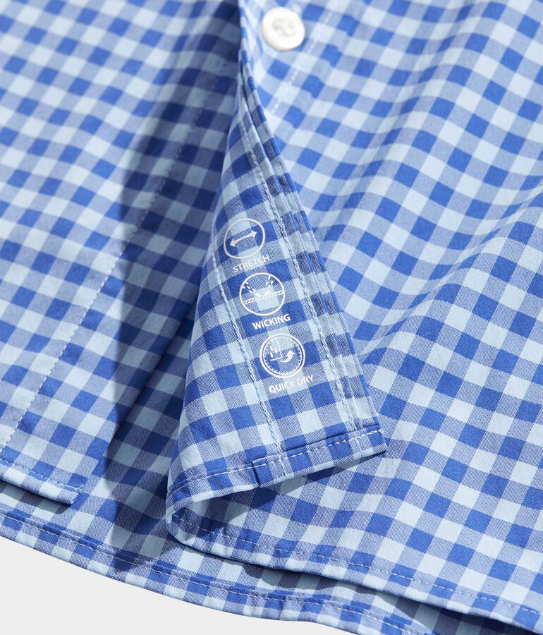 On-The-Go Lightweight Gingham Shirt