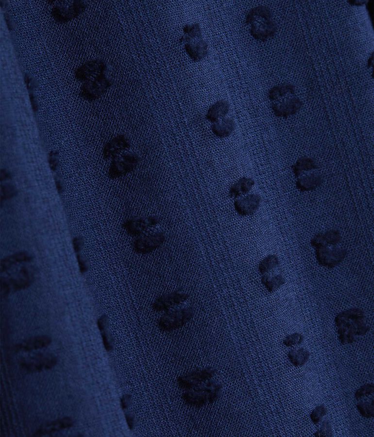 Textured Smocked Wrap Dress