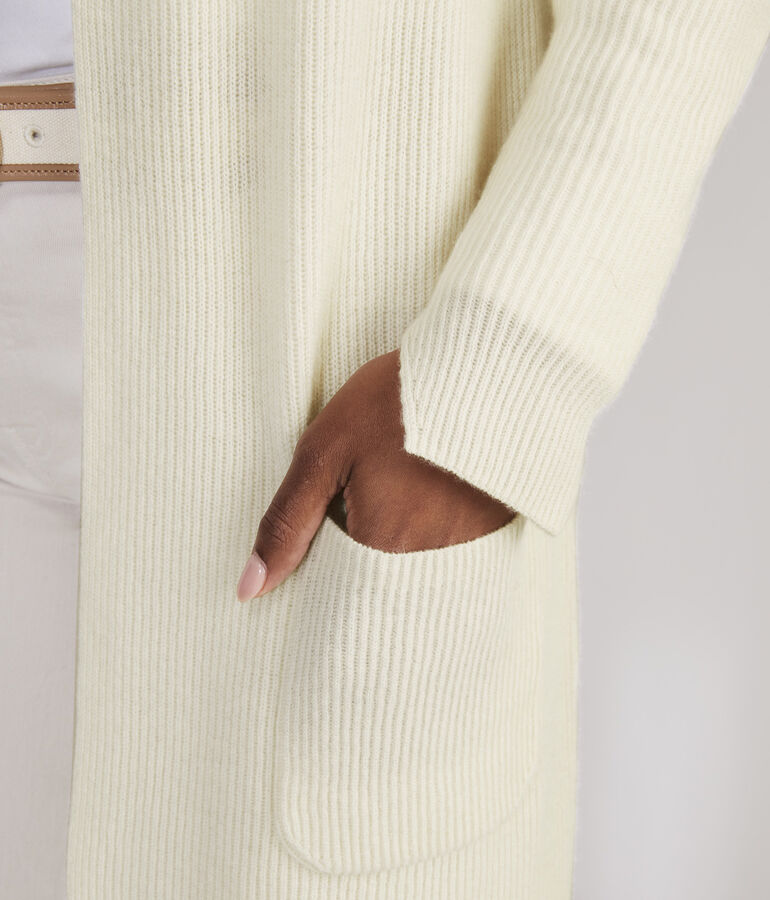 Lightweight Cashmere Open-Front Sweater
