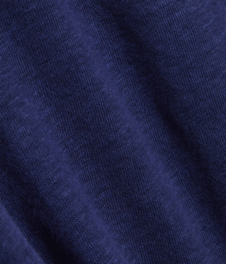 Long-Sleeve Linen Henley