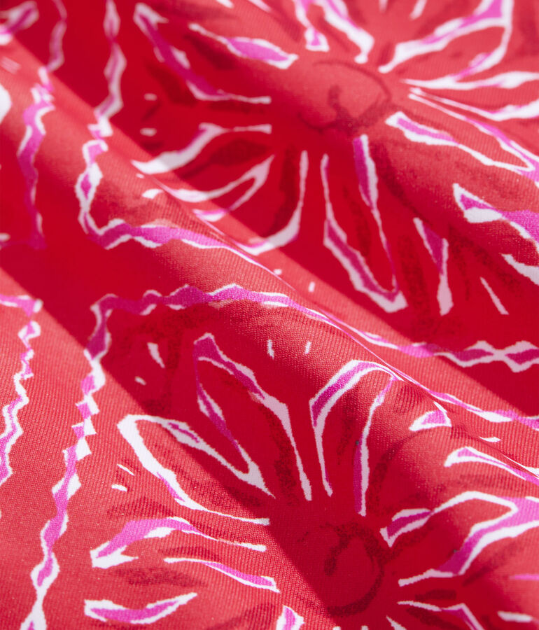 Girls' Scarf Print Tie-Front One-Piece