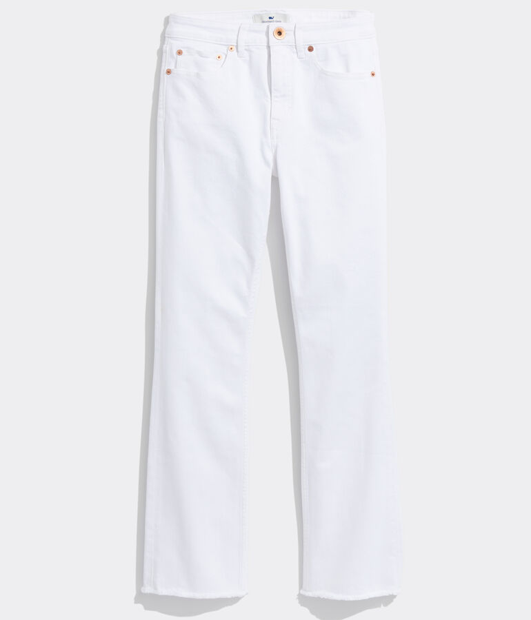 Kick Flare Jamie High-Rise White Jeans