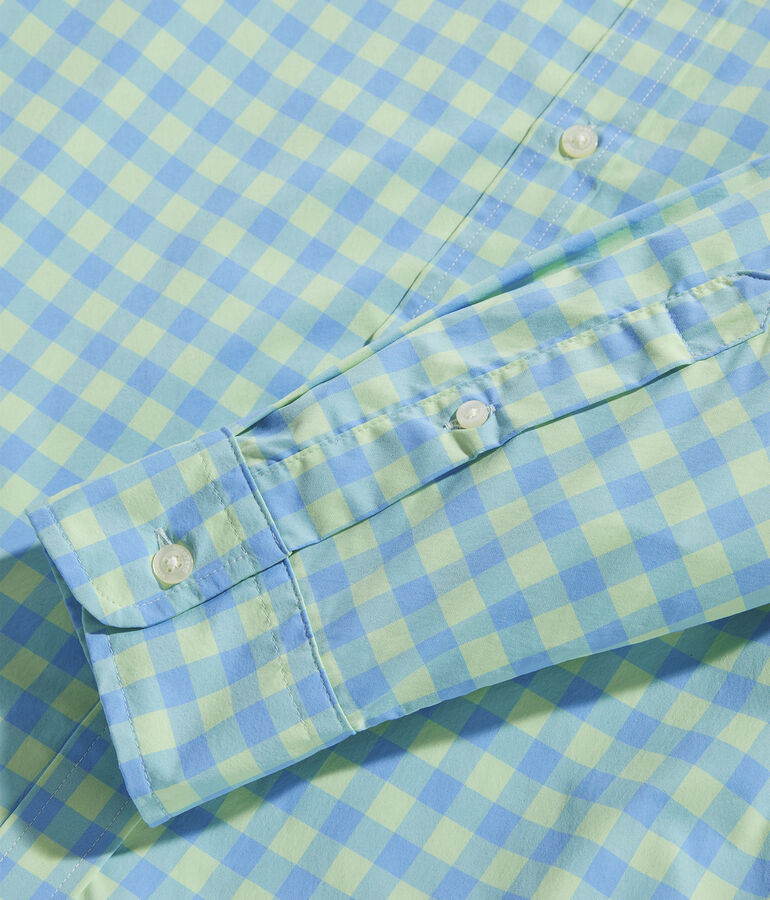 On-The-Go Lightweight Gingham Shirt