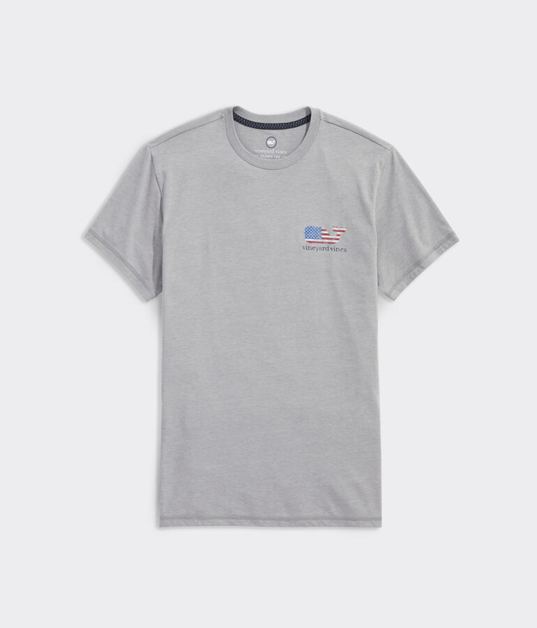 American Flag Whale Short-Sleeve Dunes Tee