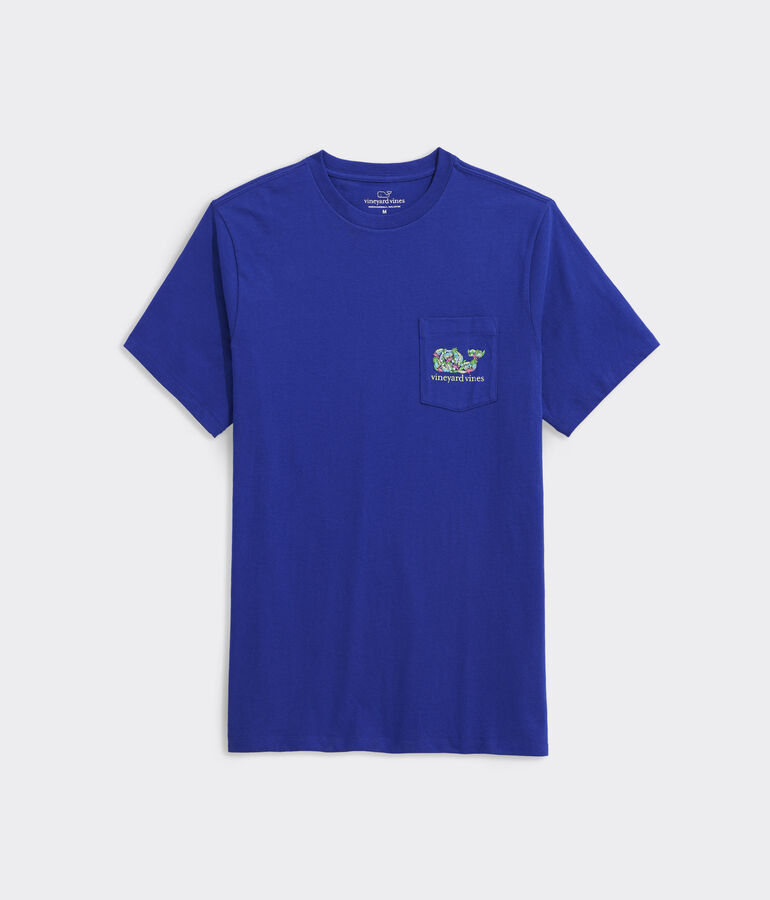 La Palmeraie Whale Short-Sleeve Pocket Tee
