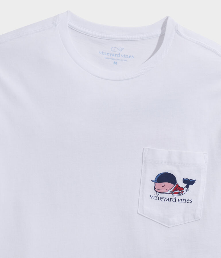 Kentucky Derby Bugle Whale Short-Sleeve Pocket Tee