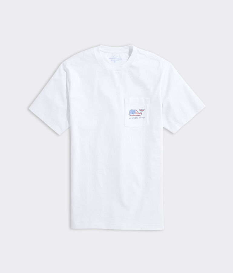 Flag Whale Short Sleeve Pocket Tee