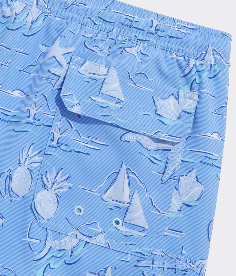 7 Inch Printed Chappy Trunks