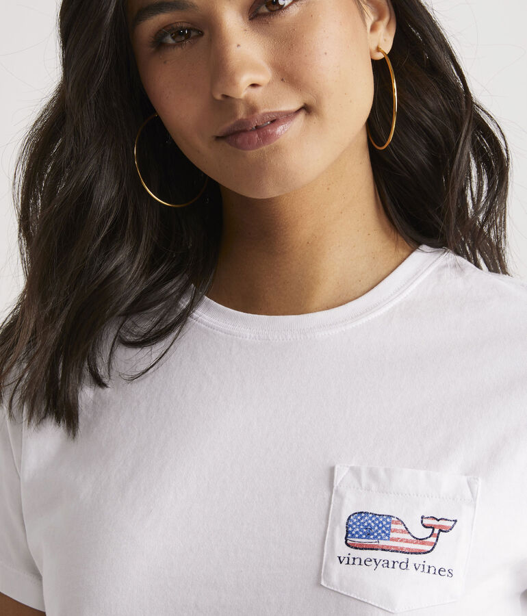 Flag Whale Short-Sleeve Pocket Tee