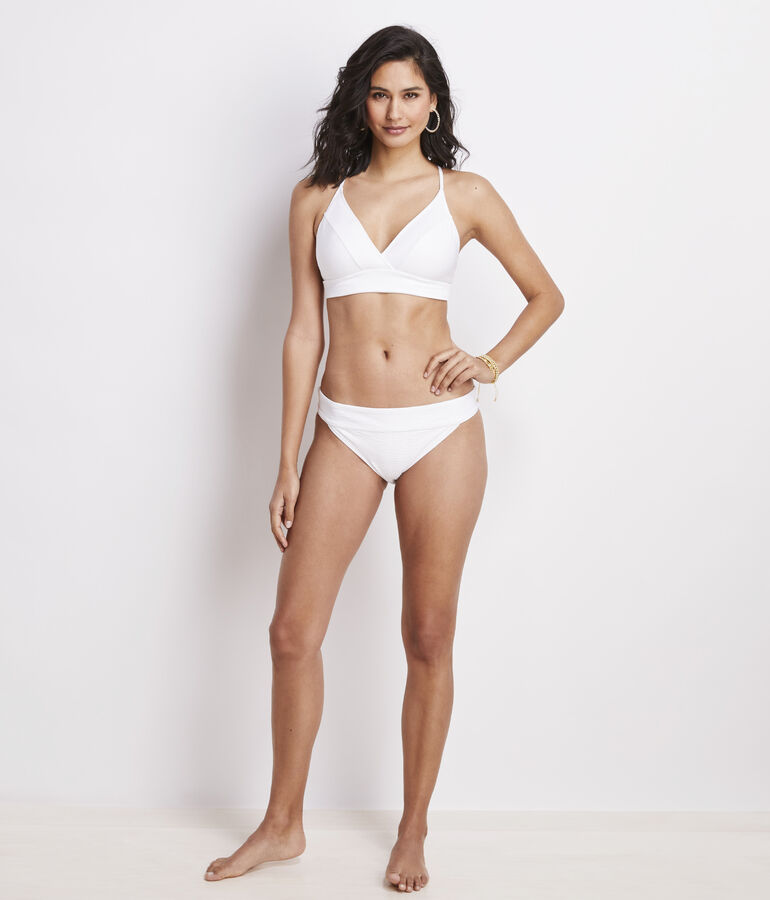 Seersucker Sconset Bikini Top