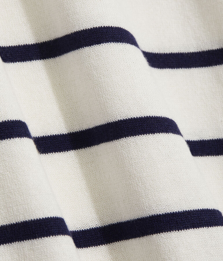 Striped Luxe Short-Sleeve Sweater