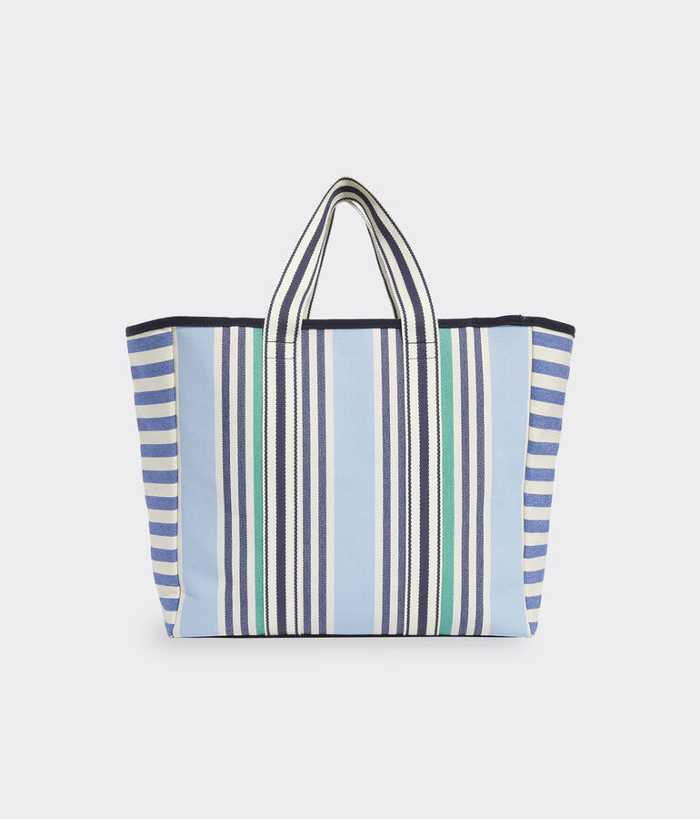 Blocked Stripe Tote