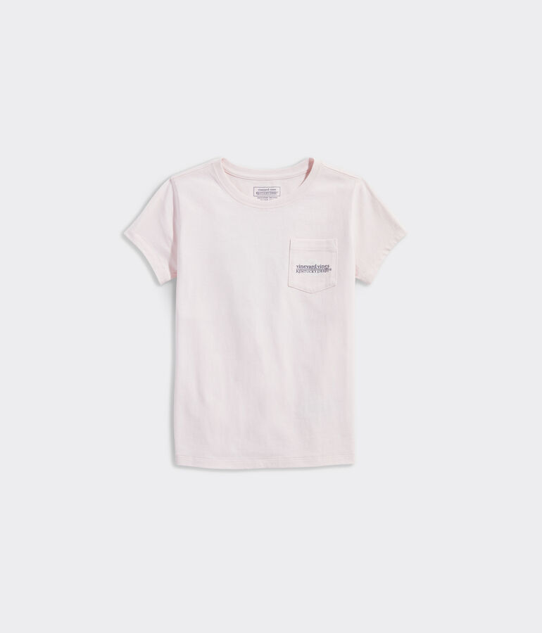 Kentucky Derby Girls' Run For The Roses Short-Sleeve Pocket Tee