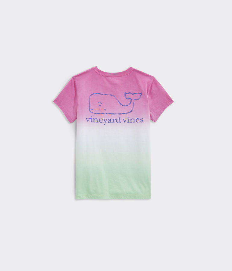 Girls' Watermelon Dip Dye Short-Sleeve Pocket Tee