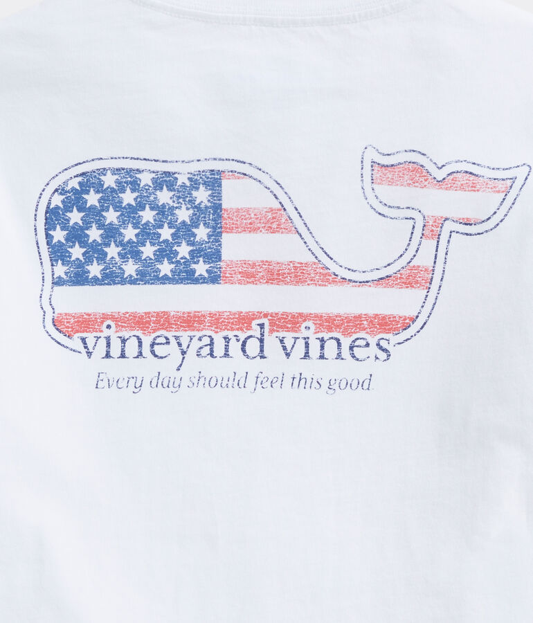 Boys' vineyard vines Americana Whale Short-Sleeve Pocket Tee