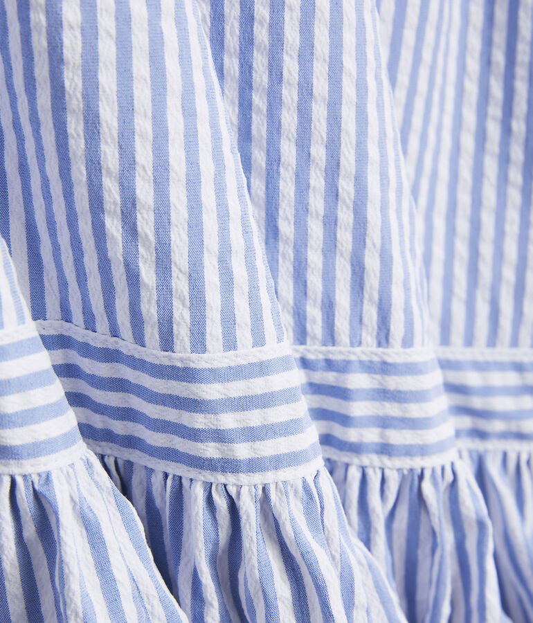 Harbor Seersucker Tiered Dress