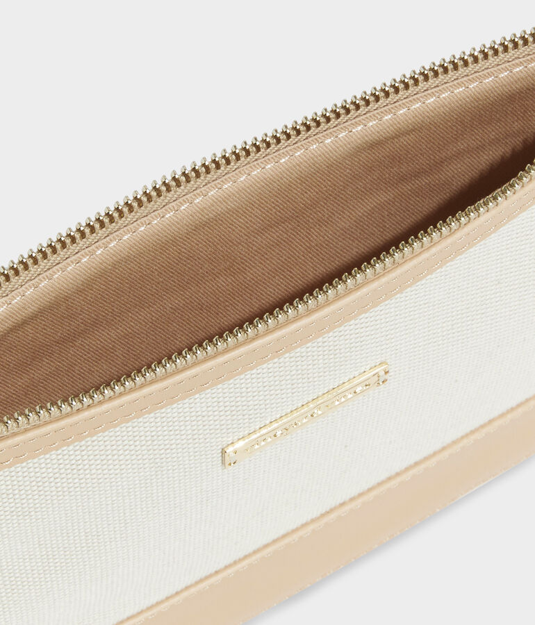 Textured Canvas Pouch