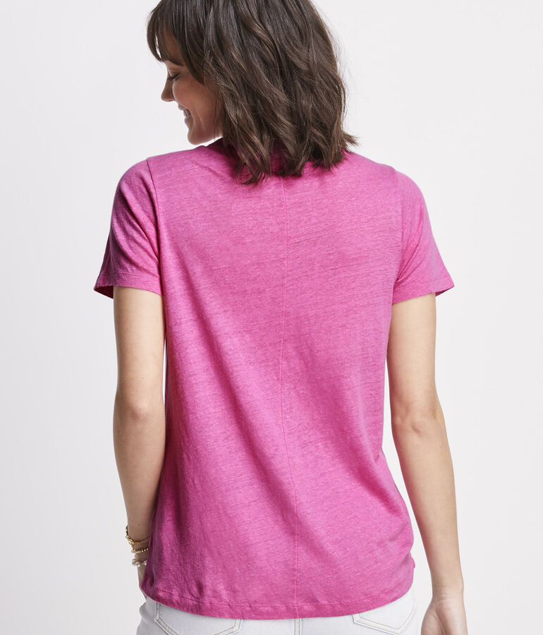 Linen V-Neck Tee