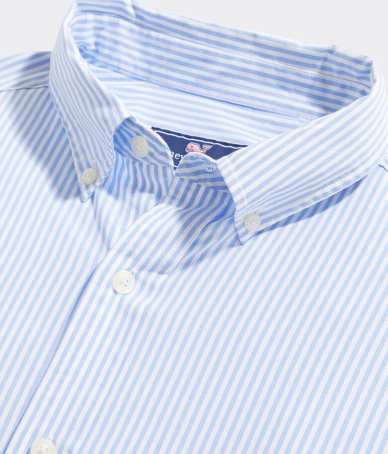 Stretch Poplin Stripe Shirt