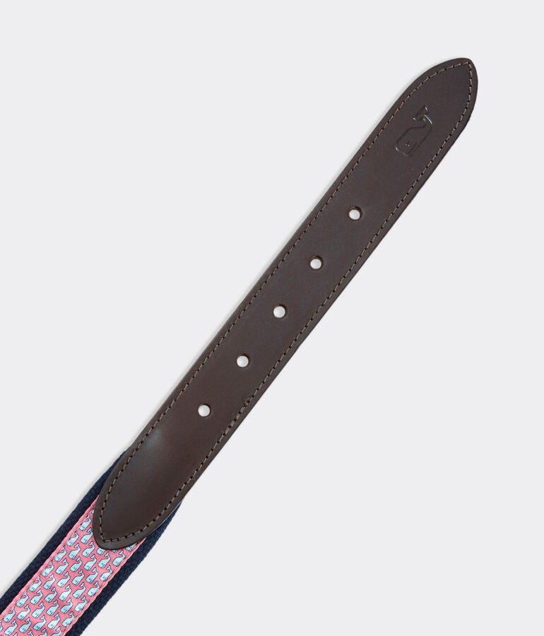 Vineyard Whale Canvas Club Belt