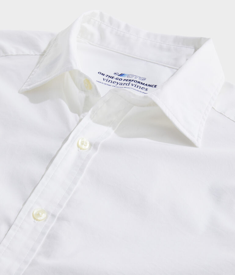 On-The-Go brrr Spread Collar Solid Shirt