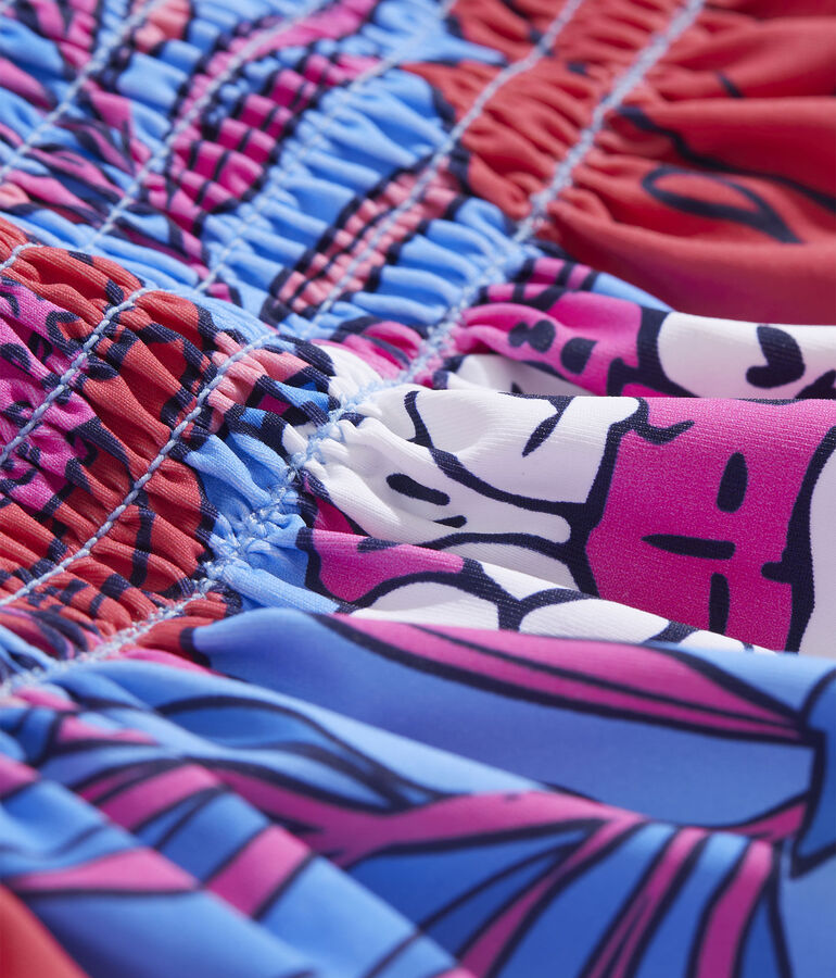 Girls' Chilmark Floral Smocked Tankini