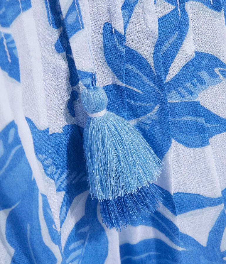 Floral Pintuck Popover