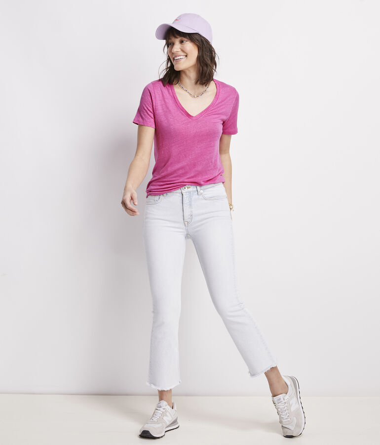 Linen V-Neck Tee