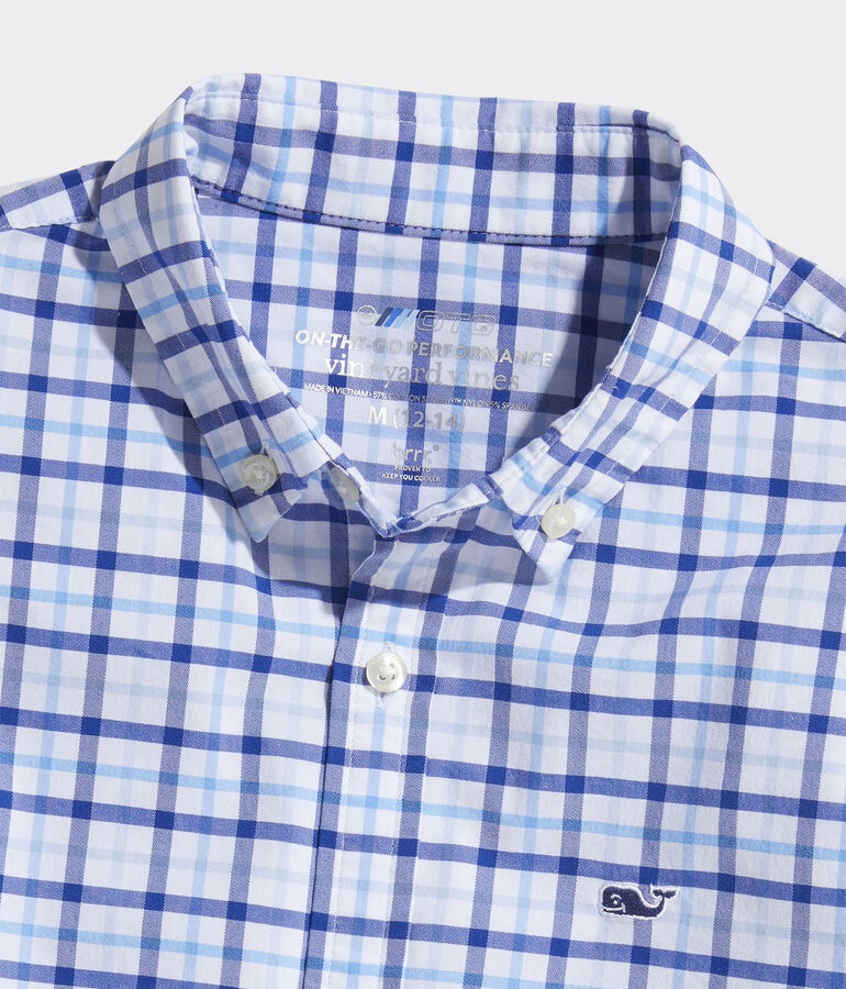 Boys' On-The-Go brrr Plaid Shirt