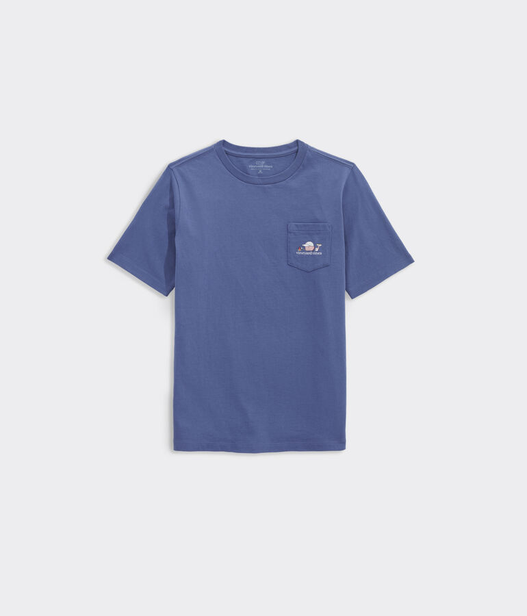 Boys' Glow-In-The-Dark Summer Camp Whale Short-Sleeve Pocket Tee